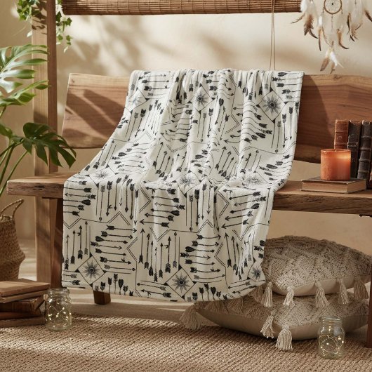 Couverture Polaire Flèches Boho et Sun V12 ID748