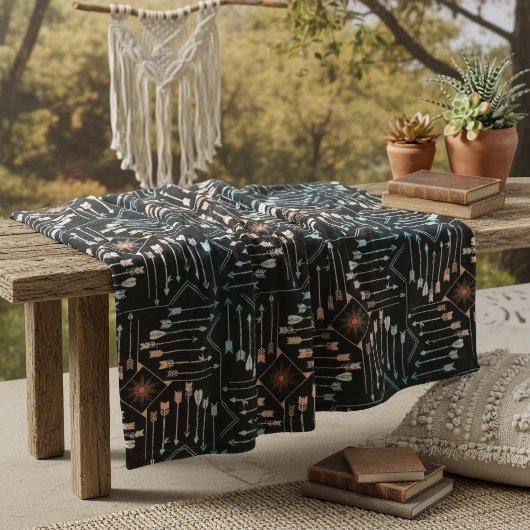 Couverture Polaire Flèches Boho et Sun V1 ID748