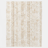 Couverture Polaire Flèches Crème Marron (Devant)