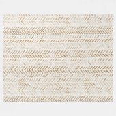 Couverture Polaire Flèches Crème Marron (Devant (Horizontal))