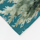 Couverture Polaire Flèches de neige de l'arbre de Noël Fox (Coin)