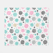 Couverture Polaire Flèches de neige rétro (Devant (Horizontal))