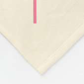 Couverture Polaire Flèches en rose, orange et crème (Coin)
