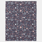 Couverture Polaire Flèches métalliques en or rose hivernal (Devant)