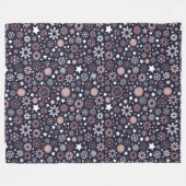 Couverture Polaire Flèches métalliques en or rose hivernal (Devant (Horizontal))