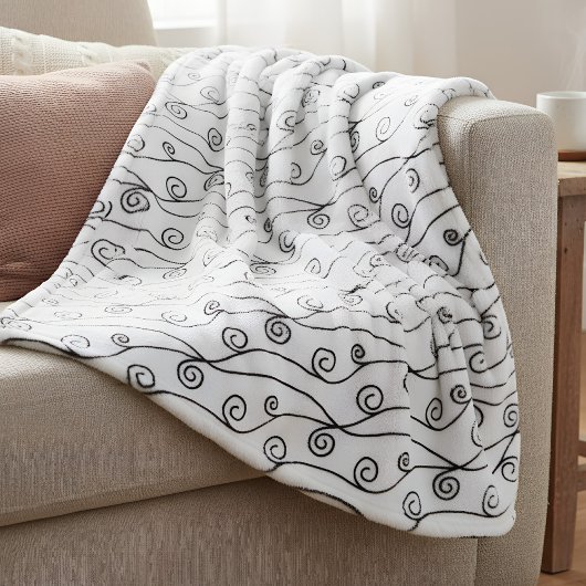 Couverture Polaire Flèches noires et blanches