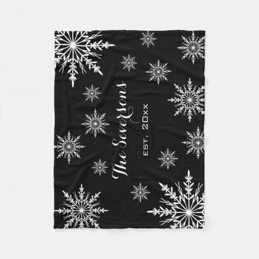 Couverture Polaire Flèches noires et blanches (Devant)