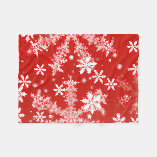 Couverture Polaire Flèches rouges et blanches (Devant (Horizontal))