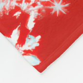 Couverture Polaire Flèches rouges et blanches (Coin)