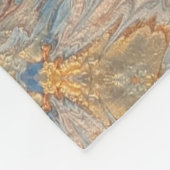 Couverture Polaire Fleece Blanche en fleur du désert (Coin)