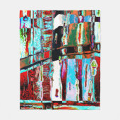Couverture Polaire Fleece Blanket Collapse Reflection Abstract Design (Devant)