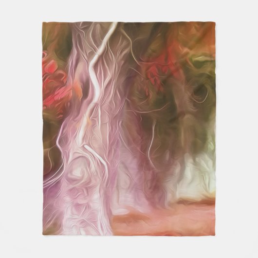 Couverture Polaire Fleece Blanket Dream Light Red Tree (Devant)