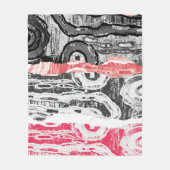 Couverture Polaire Fleece Blanket – Friction Lands Abstract Design (Devant)
