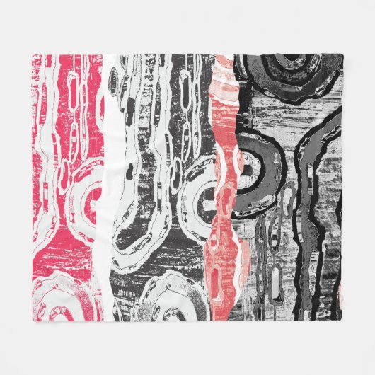 Couverture Polaire Fleece Blanket – Friction Lands Abstract Design (Devant (Horizontal))