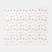 Couverture Polaire Fleece Blanket - Hearts Pattern (Devant (Horizontal))