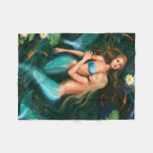 Couverture Polaire Fleece Blanket, Imaginaire de belles sirènes (Devant (Horizontal))