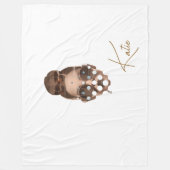 Couverture Polaire Fleece Blanket, Large 60" x 80" Katie Design (Devant)