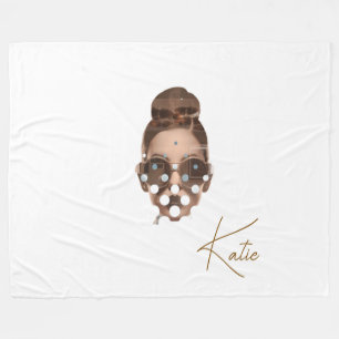 Couverture Polaire Fleece Blanket, Large 60" x 80" Katie Design