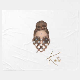 Couverture Polaire Fleece Blanket, Large 60" x 80" Katie Design