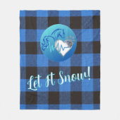 Couverture Polaire Fleece Blanket- Let it Snow (Devant)