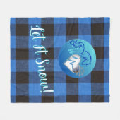 Couverture Polaire Fleece Blanket- Let it Snow (Devant (Horizontal))