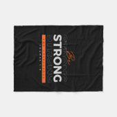 Couverture Polaire Fleece Blanket Motivation Bible Verse Joshua 1:9 (Devant (Horizontal))