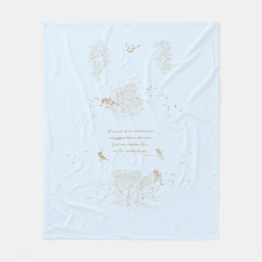 Couverture Polaire Fleece Blanket Proverbs Confiance dans le Seigneur (Devant)