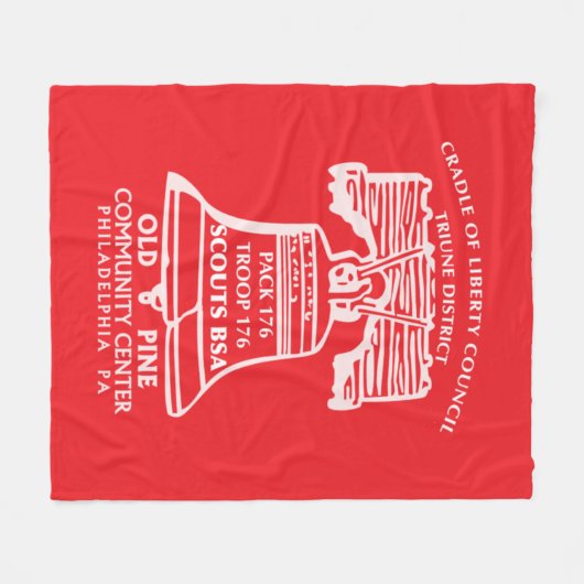 Couverture Polaire Fleece Blanket - Red (Devant (Horizontal))