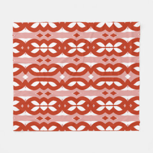 Couverture Polaire Fleece Blanket, un design de tissu rouge classique