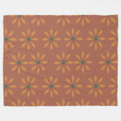 Couverture Polaire Fleece blanket with flower pattern (Devant (Horizontal))