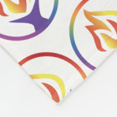 Couverture Polaire Fleece Blanket with tiled UUCF logo (Coin)