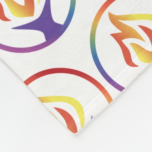 Couverture Polaire Fleece Blanket with tiled UUCF logo (Coin)