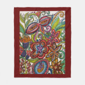 Couverture Polaire Fleece florale multicolore (Devant)
