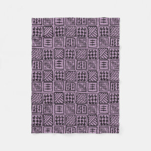 Couverture Polaire Fleece géométrique primitive