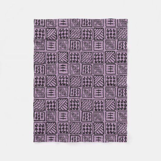 Couverture Polaire Fleece géométrique primitive (Devant)