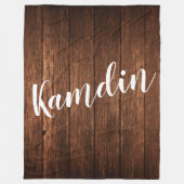 Couverture Polaire Fleece Jetons Grange Bois Pays Rustique (Devant)