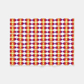 COUVERTURE POLAIRE FLEECE MULTI COLORED BLANKET. (Devant (Horizontal))