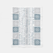 Couverture Polaire Fleece multilingue "Joyeuses Fêtes" (Devant)