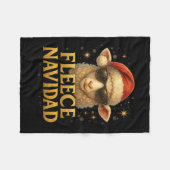 Couverture Polaire Fleece Navidad Funny Conception de moutons de Noël (Devant (Horizontal))