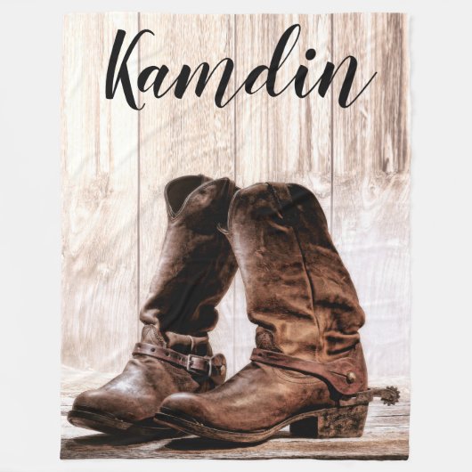 Couverture Polaire Fleece personnalisée Jeter bottes pays ruelles rus (Devant)