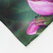 Couverture Polaire Fleur à tête rose Abstraite (Coin)