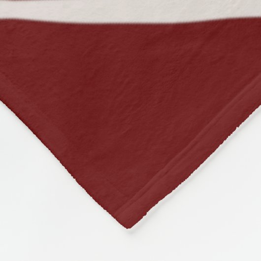 Couverture Polaire Fleur Abstraite de Bourgogne (Coin)