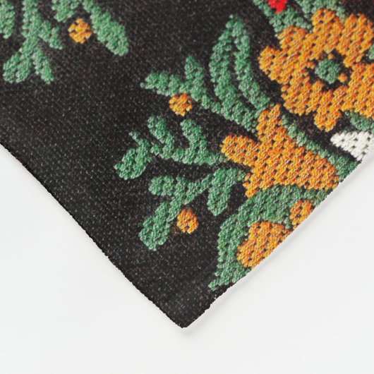 Couverture Polaire Fleur alpine suisse Edelweiss (Coin)