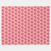 Couverture Polaire Fleur Anthurium rouge Motif sans couture sur (Devant (Horizontal))