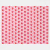 Couverture Polaire Fleur Aptenia rose Motif sans couture sur (Devant (Horizontal))