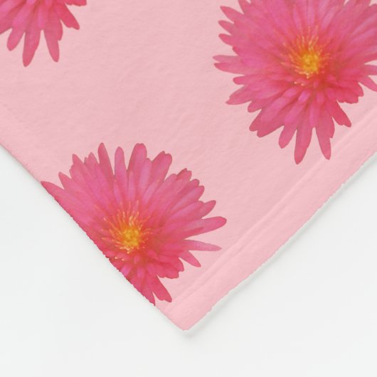 Couverture Polaire Fleur Aptenia rose Motif sans couture sur (Coin)