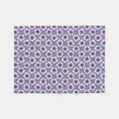 Couverture Polaire Fleur bleu-clair botanique de géranium sur toute (Devant (Horizontal))
