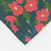 Couverture Polaire Fleur bleu marine Meadow (Coin)