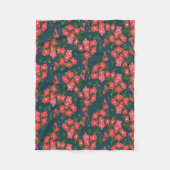 Couverture Polaire Fleur bleu marine Meadow (Devant)