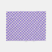Couverture Polaire Fleur bleue botanique de géranium (Devant (Horizontal))
